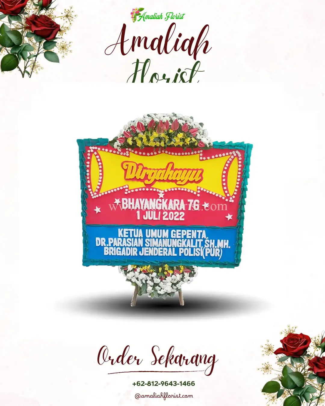 Papan Bunga HUT Ulang Tahun Ketapanrame